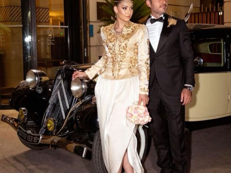 Algerian Bride Wearing Karakou Dress